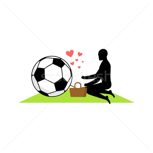 Сток-фото: Футбол · парень · футбола · мяча · пикника