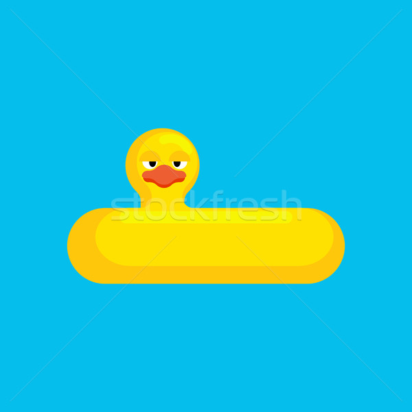 Stok fotoğraf: şişme · ördek · yalıtılmış · oyuncak · yüzme · plaj