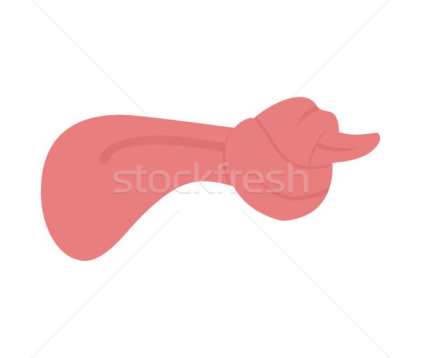 Zunge Knoten isoliert Schweigen Allegorie Illustration Stock foto © MaryValery