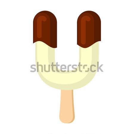 Lettre crème glacée police alphabet froid [[stock_photo]] © MaryValery