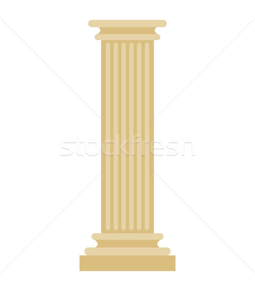 Greek Column isolated. Antique post. Ancient Architectural pilla Stock photo © MaryValery