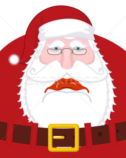 Sad Santa Claus and belt. dull Christmas grandfather. sorrowful  Stock photo © MaryValery