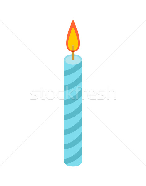 Candle for birthday cake. Accessory holiday pie Stock photo © MaryValery