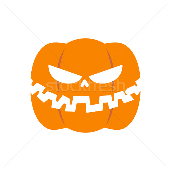 Scary pumpkin for Halloween. Vegetables for terrible holiday Stock photo © MaryValery