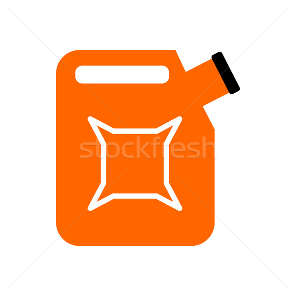 Canister isolated. jerrican of gasoline on white background. Con Stock photo © MaryValery