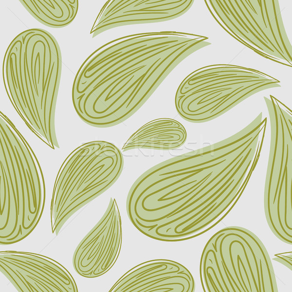 Stock photo: Abstract seamless pattern green leaves. Vector background of fol