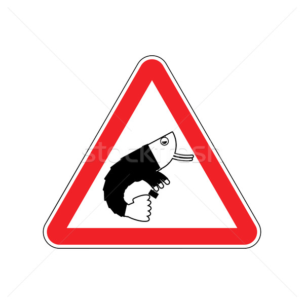 Attention office plankton. Dangers of red road sign. clerk Cauti Stock photo © MaryValery