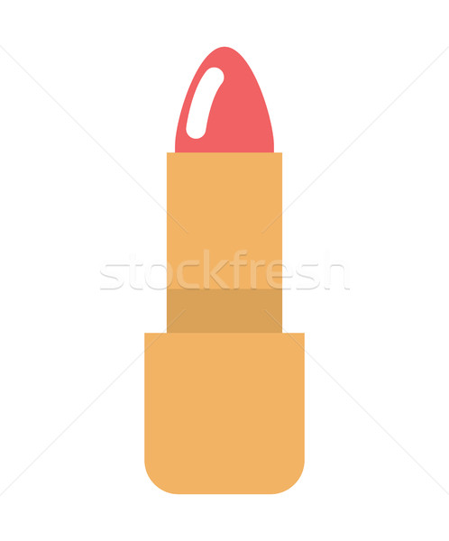 Red Lipstick isolated. make-up women accessory. Cosmetics on whi Stock photo © MaryValery