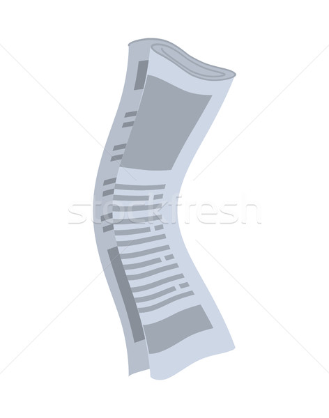 Roll of newspapers isolated. Rolled of publications on white bac Stock photo © MaryValery