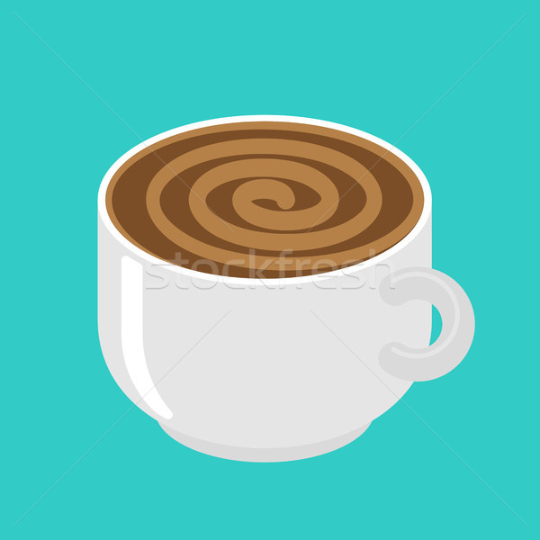 Kubek kawy hipnoza obracać hipnotyczny pić Zdjęcia stock © MaryValery