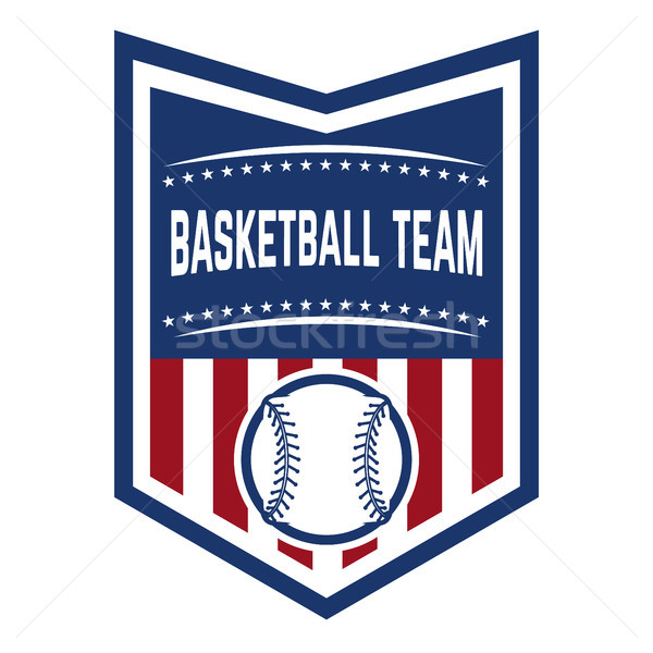 Emblem with baseball ball. Design element for logo, label, emblem, sign, badge.  Stock photo © masay256