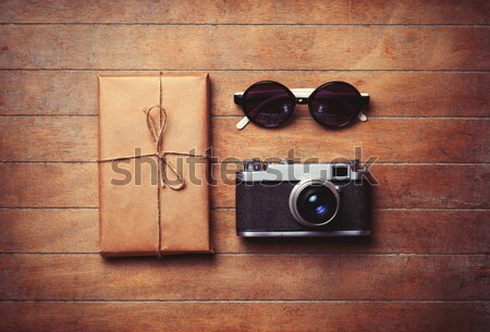 camera and ribbon Stock photo © Massonforstock