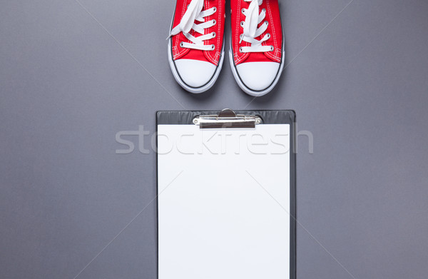 Business board and gumshoes Stock photo © Massonforstock