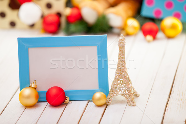Christmas geschenken toren speelgoed hout Stockfoto © Massonforstock