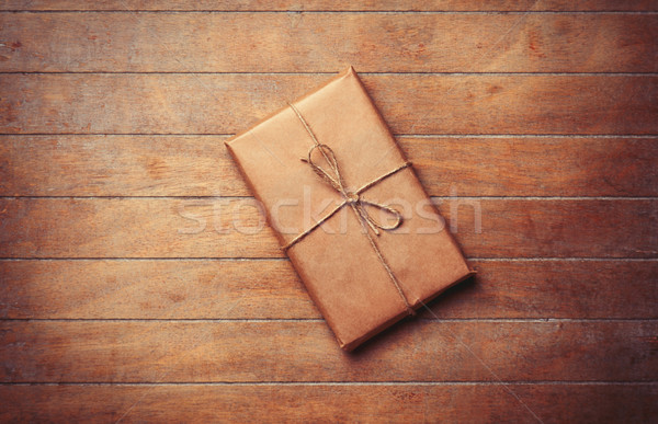 Parcel in retro packaged  Stock photo © Massonforstock