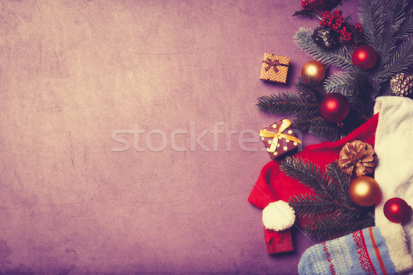  gifts and Santa Claus clothes  Stock photo © Massonforstock