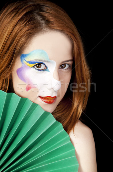 Belle fille maquillage visage femmes [[stock_photo]] © Massonforstock