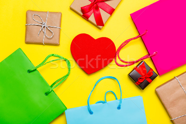 gifts, bags and toy Stock photo © Massonforstock