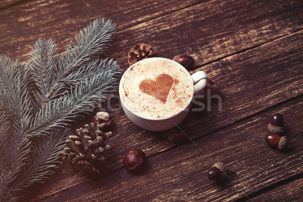 cup of coffee and brench  Stock photo © Massonforstock