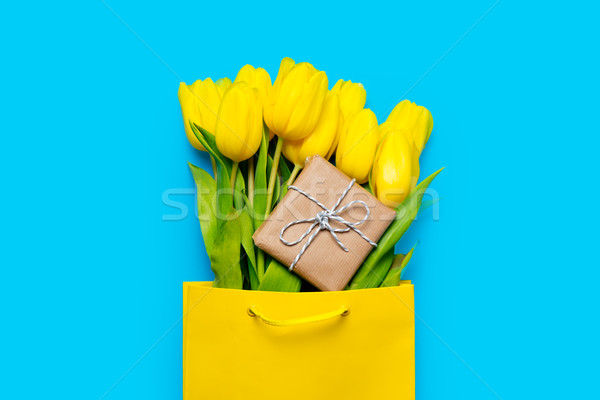 Foto stock: Amarillo · tulipanes · cute · regalo · fresco