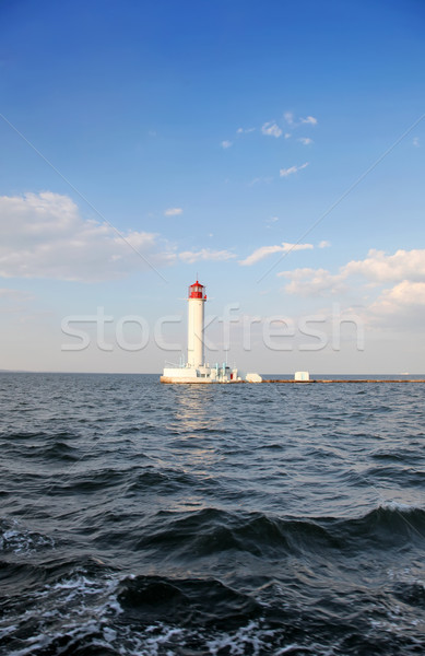 Operating lighthouse. Odessa. Ukraine. Black sea Stock photo © Massonforstock