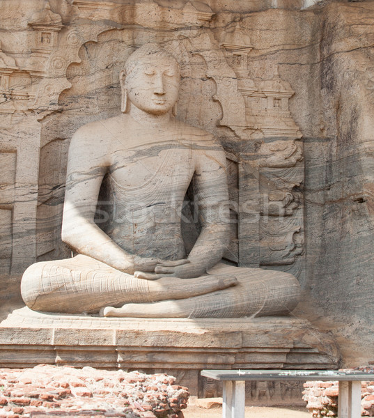 Buddha szobor Sri Lanka sziget utazás márvány Stock fotó © Massonforstock