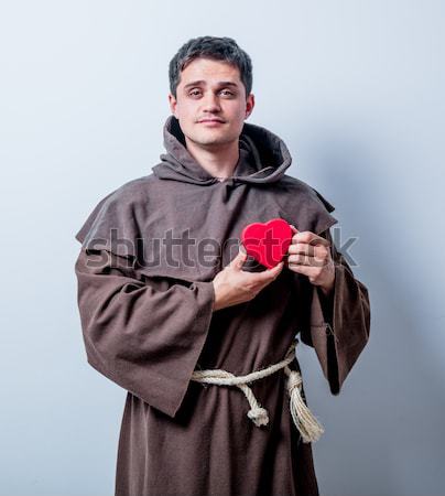 Portrait of a young man with heart shape  Stock photo © Massonforstock