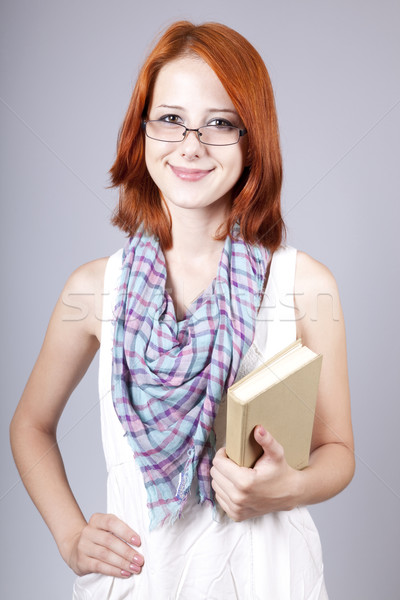 Zdjęcia stock: Dziewczyna · książki · strony · szkoły · kobiet