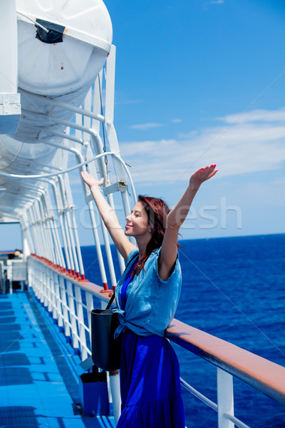 Foto hermosa barco mar Grecia Foto stock © Massonforstock