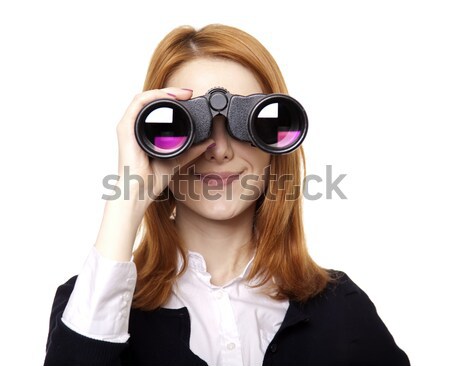 Boy with binocular Stock photo © Massonforstock