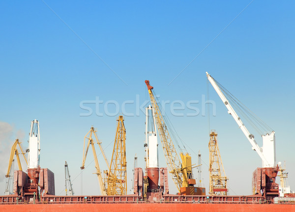 Winter in a Odessa seaport Stock photo © Massonforstock