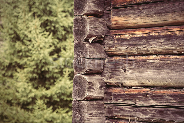 Wooden house wall  Stock photo © Massonforstock