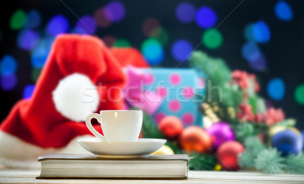 Cup of tea or coffee on a book  Stock photo © Massonforstock