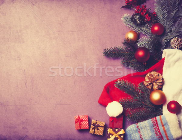  gifts and Santa Claus clothes  Stock photo © Massonforstock