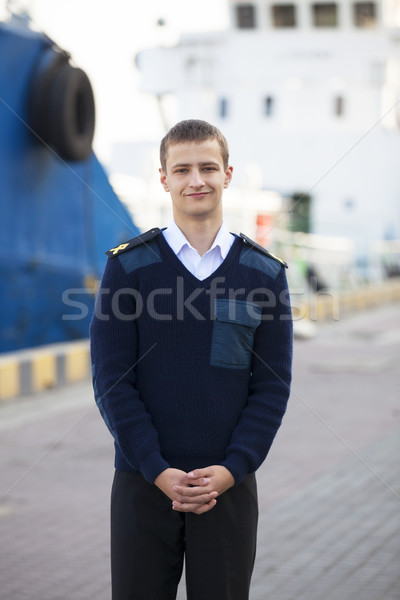 boatswain near the boat Stock photo © Massonforstock
