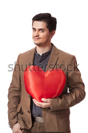 Style man with heart. Stock photo © Massonforstock