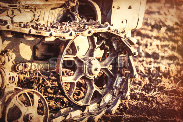 Old tractor mechanisms.  Stock photo © Massonforstock