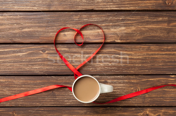 Cup Of Coffee And Bow I Stock Photo C Volodymyr Nikulin Massonforstock 6877008 Stockfresh