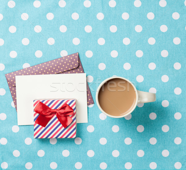 Cup of coffee and envelope  Stock photo © Massonforstock