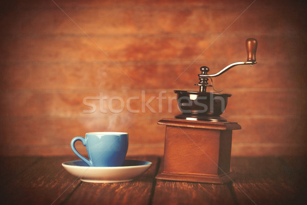 Café taza fondo mesa beber Foto stock © Massonforstock