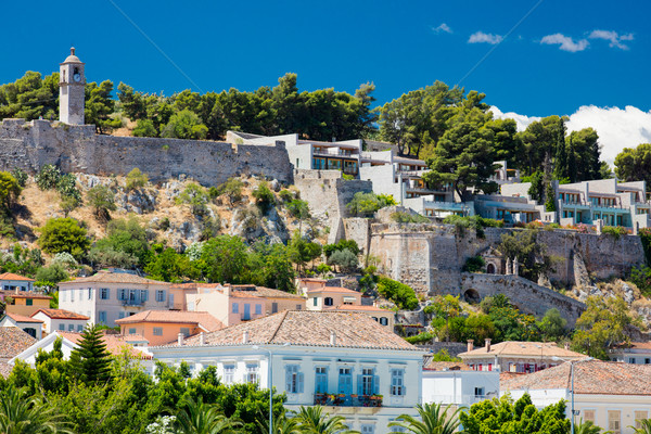 photo of the beautiful city with old temple and trees in Greece Stock photo © Massonforstock