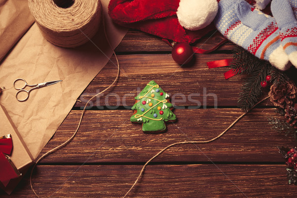 Christmas gingerbread cookie  Stock photo © Massonforstock