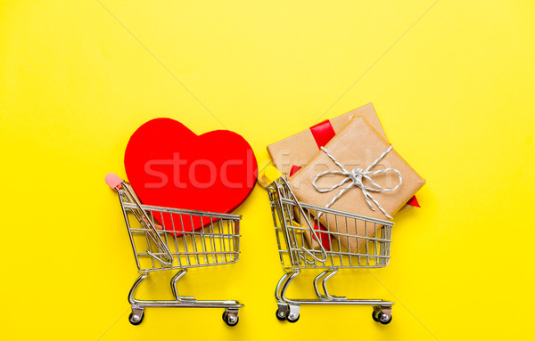 gifts and toy in carts Stock photo © Massonforstock