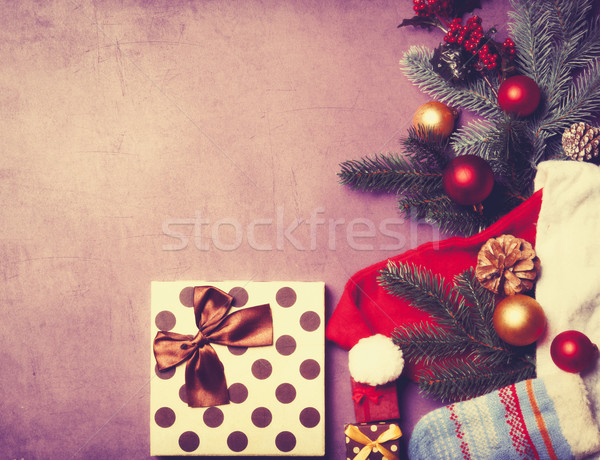  gifts and Santa Claus clothes  Stock photo © Massonforstock