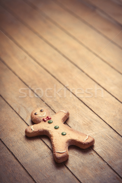 Cute gingerbread man wspaniały brązowy piękna Zdjęcia stock © Massonforstock