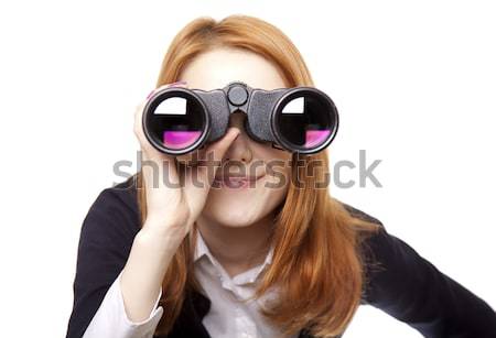 Boy with binocular Stock photo © Massonforstock