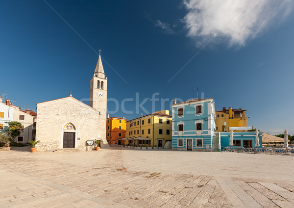 Waterfront square in Fazana Stock photo © master1305