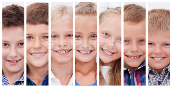 Collage of many smiles Stock photo © master1305