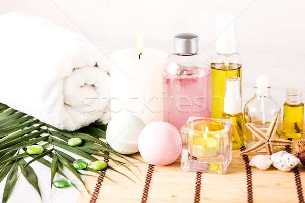 Spa aroma ulei epocă stil sare de mare Imagine de stoc © master1305