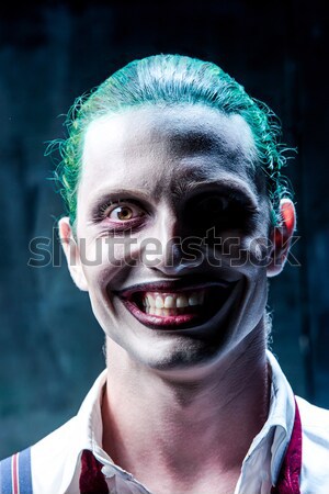 Véres halloween őrült gyilkos fiatalember vér Stock fotó © master1305
